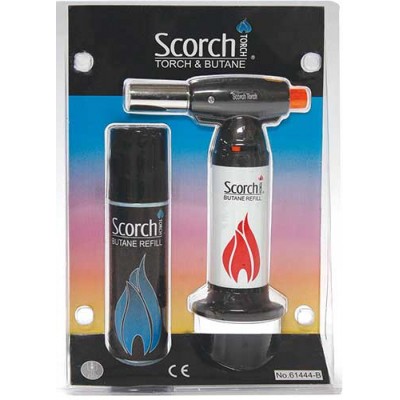 SCORCH TORCH SOLDERING TORCH W/GAS IN BLISTER ASST. COLORS ST03